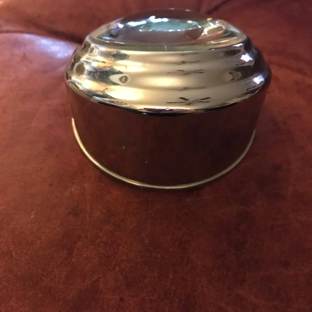 Pottery Barn Bedside Clock Silver